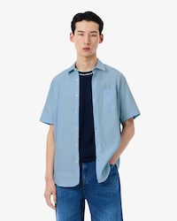 Men's Regular Fit Short Sleeve Cotton Shirt