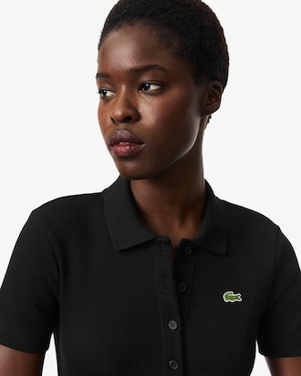 Women's Slim Fit L.12.D Ribbed Cotton Polo