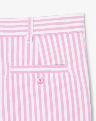 Stretch Oxford Striped Bermuda Shorts