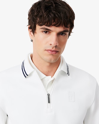 Sudadera Tipo Polo Con  Zipper