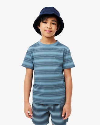 Playera De Algod&oacute;n Con Estampado De Rayas Para Ni&ntilde;o