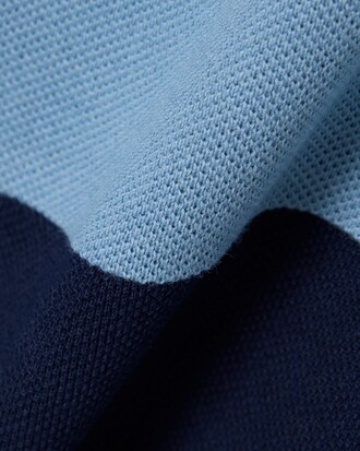 Contrast Band Petit Piqu&eacute; Polo Shirt
