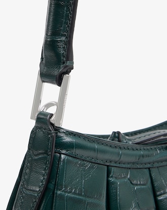 Runway Small Lenglen Crocodile Effect Leather Bag