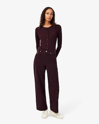Women's Wide Leg Corduroy Pants