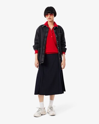 Su&eacute;ter de cuello alto de lana cardada