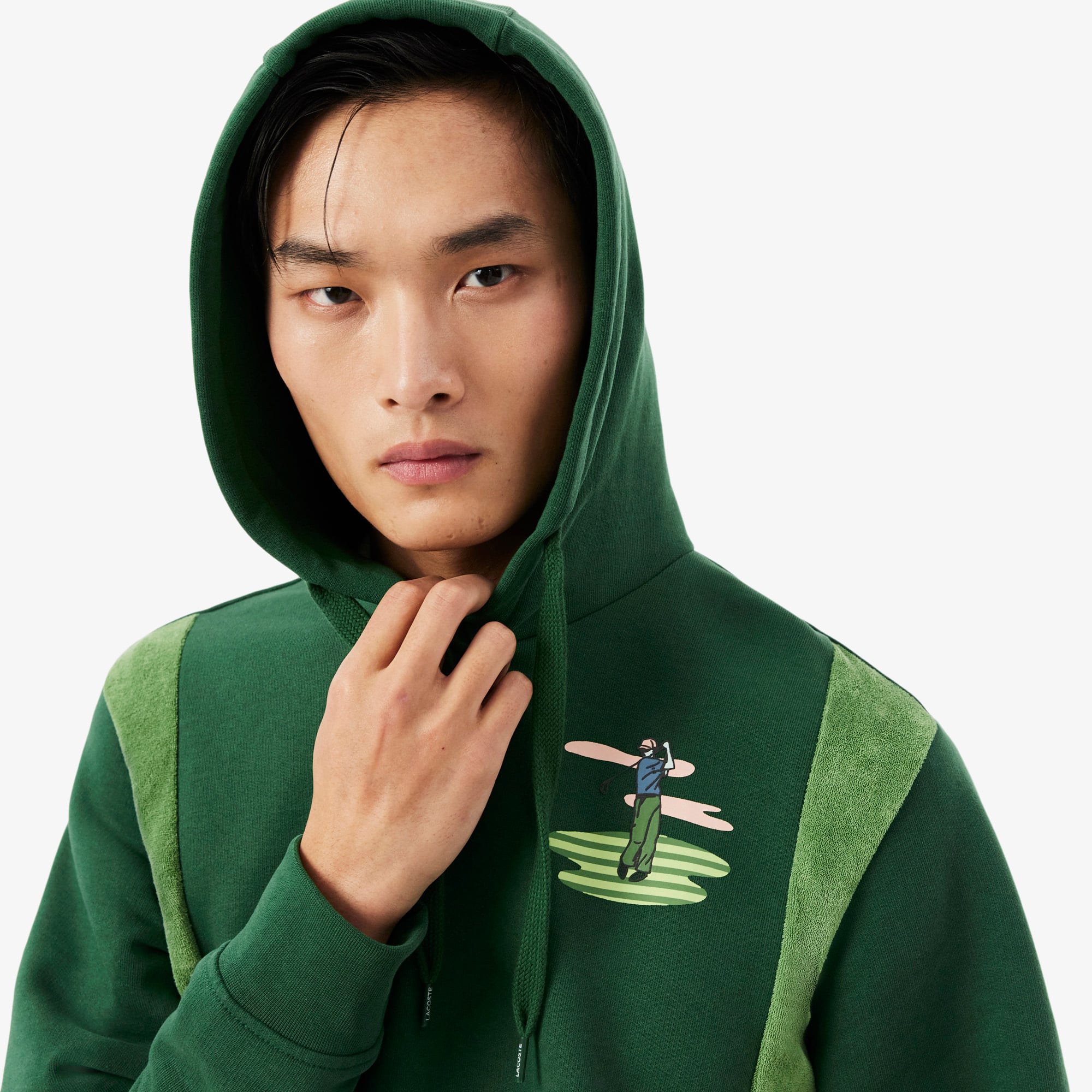 Golf Print Hoodie - Sweaters & Sweatshirts - New In 2026 | Lacoste
