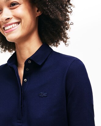 Women's Slim Fit Stretch Mini Piqu&eacute; Polo