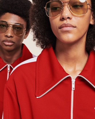 Lacoste x Ricky Regal Gold Metal Navigator Sunglasses