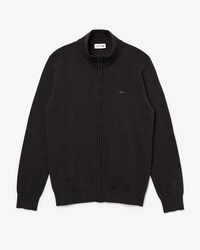 Men's High-Neck Zip-Up Wool Cardigan