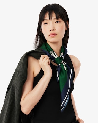 Women's Lightweight Printed Silk Scarf