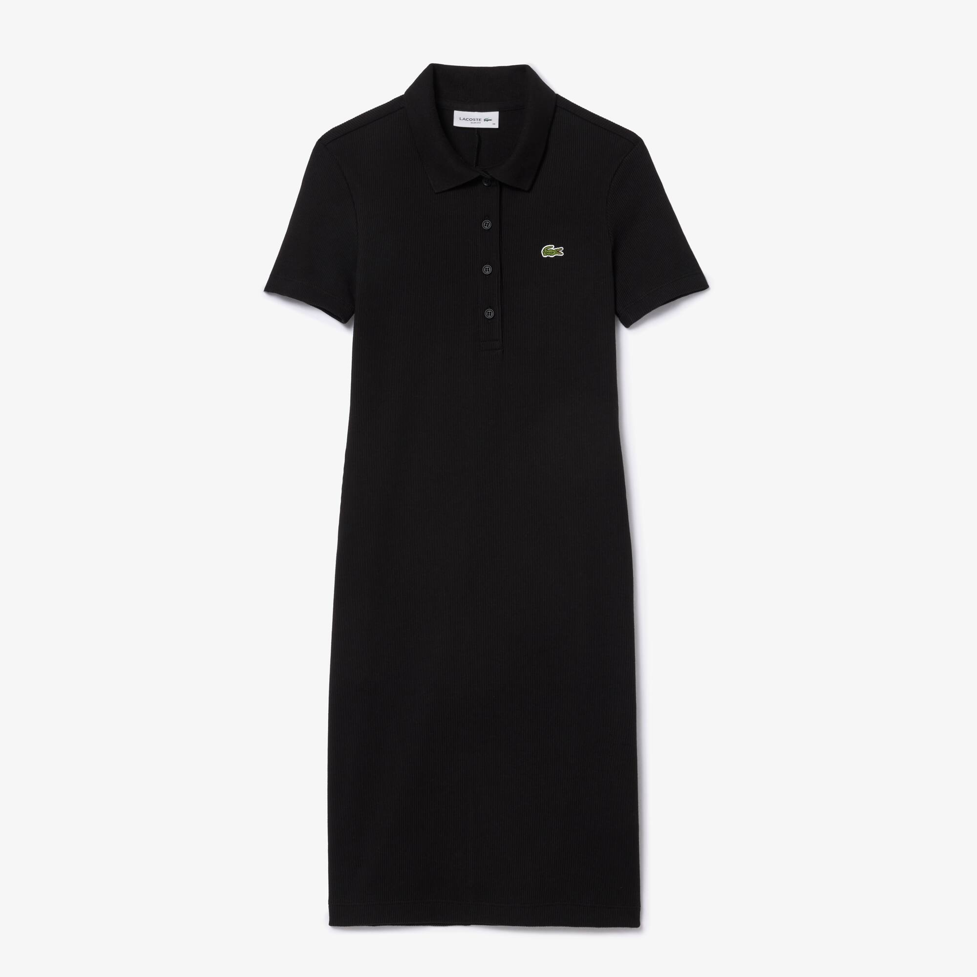 Women's Slim Fit Ribbed Cotton Dress