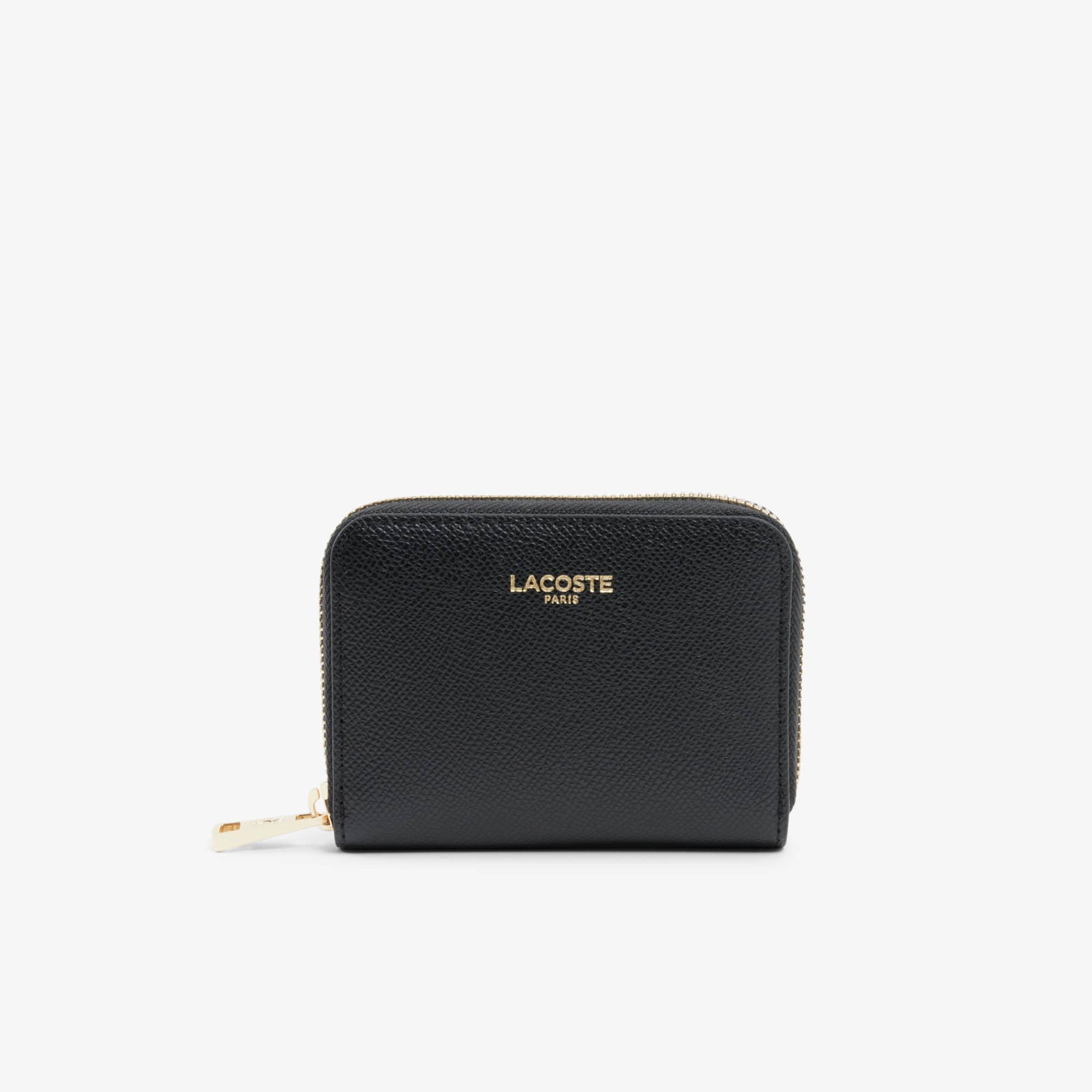 Lacoste Mini Champs-élysées Zipped Coin Purse - One Size In Black