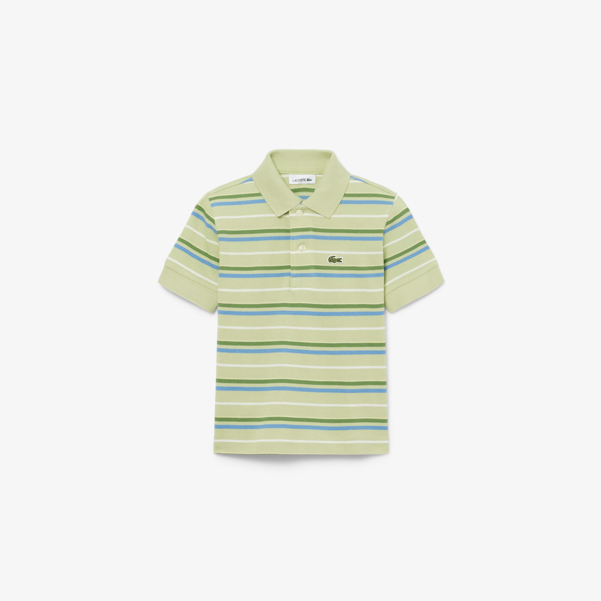 Lacoste Contrast Stripe Petit Piqué Polo - 7 Years In Green