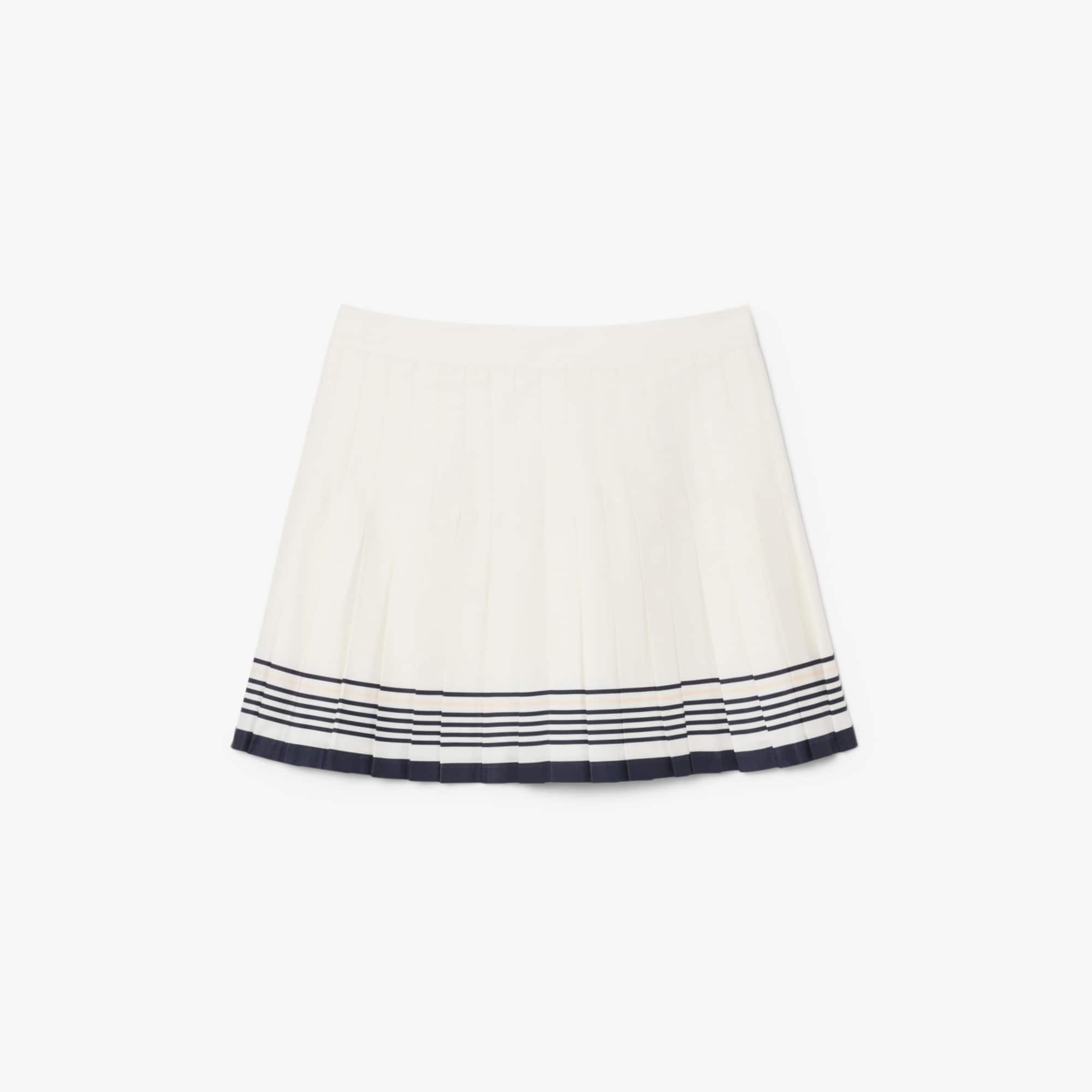Short Pleated Wrap Skirt