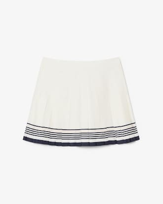 Short Pleated Wrap Skirt