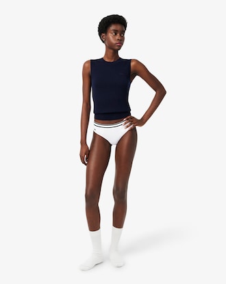 Cotton Stripe Waist String Briefs
