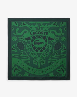 Runway Print Silk Square