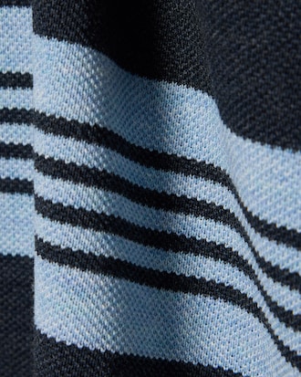 Relaxed Fit Striped Piqu&eacute; Rugby Polo Shirt