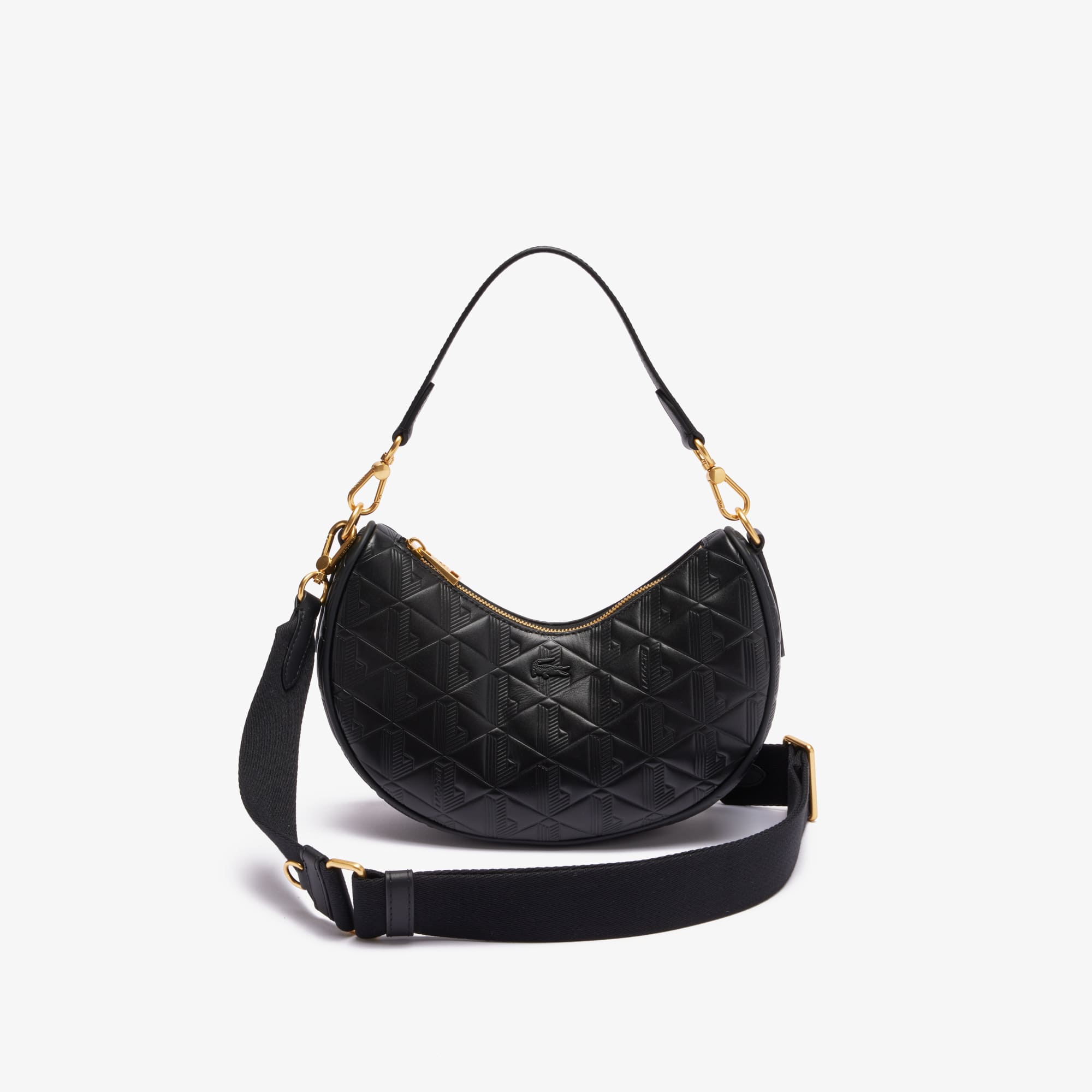 Women's Maheki Embossed Leather Half Moon Bag - Bags - New
