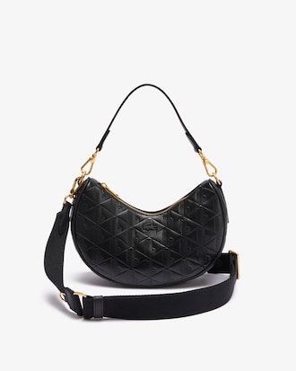 Women's Maheki Embossed Leather Half Moon Bag