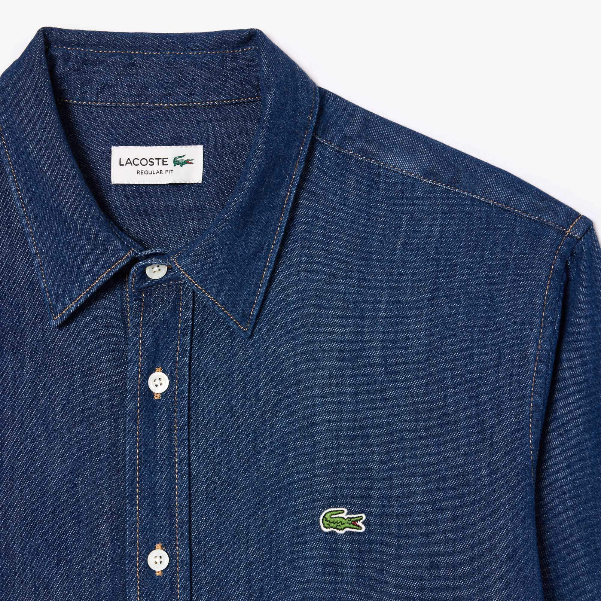 Men's Regular Fit Denim Shirt - Button Down Shirts - New In 2026