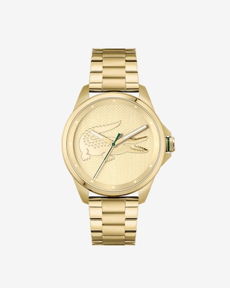 Men&rsquo;s Lacoste Le Croc Gold Plated Strap Watch