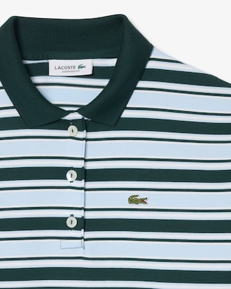 Polo Oversized de Manga Larga de Rayas