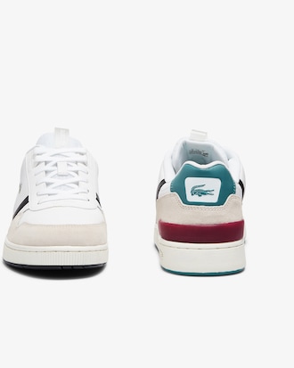 Sneakers T-Clip homme en cuir color&eacute;