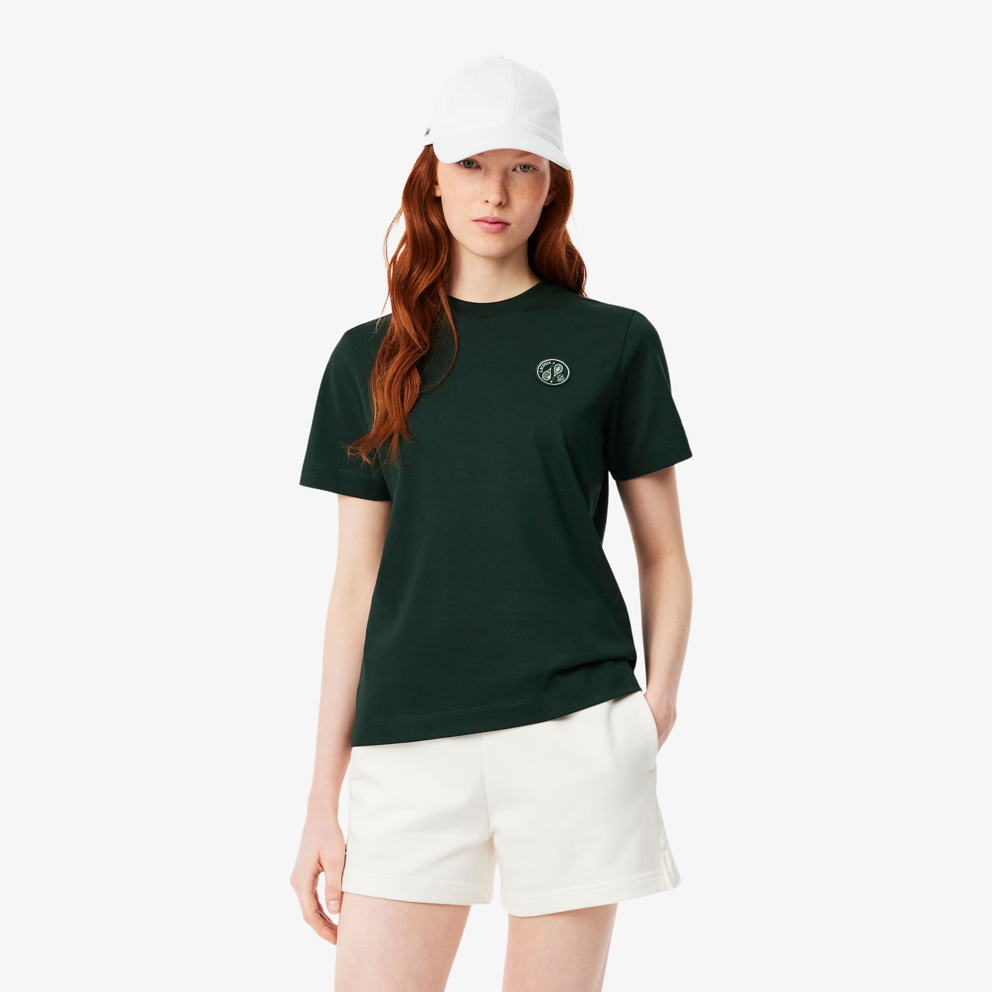 Regular Fit Badge Accent Cotton T-shirt