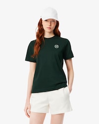 Regular Fit Badge Accent Cotton T-shirt