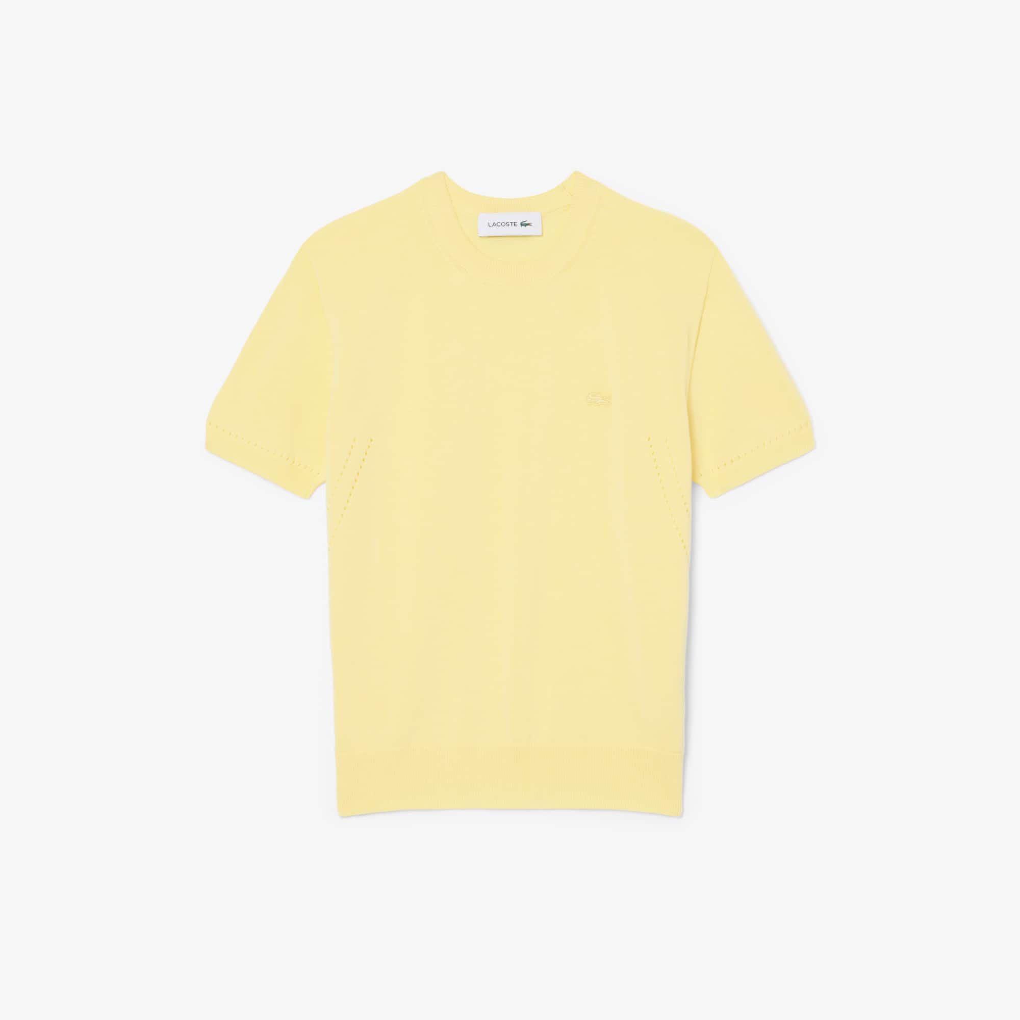 Short Sleeved 3D Knit Sweater