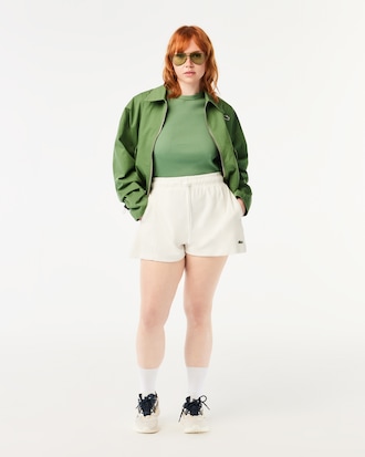 Short femme Lacoste en &eacute;ponge en coton biologique