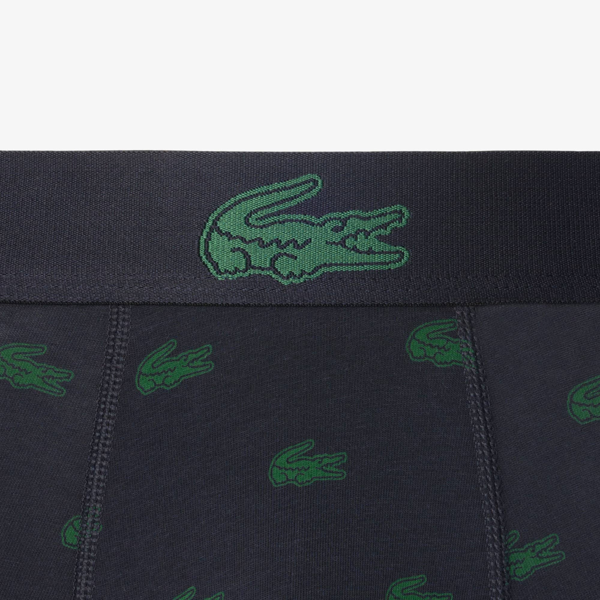 Men's 3-Pack Crocodile Print Trunks