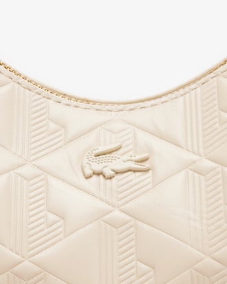 Women's Maheki Embossed Leather Half Moon Bag