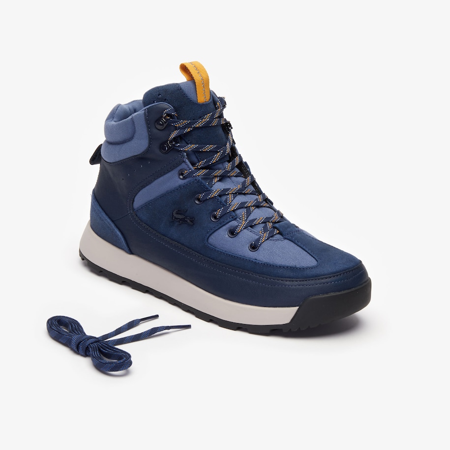 Men S Urban Breaker Leather Hiking Boots Lacoste