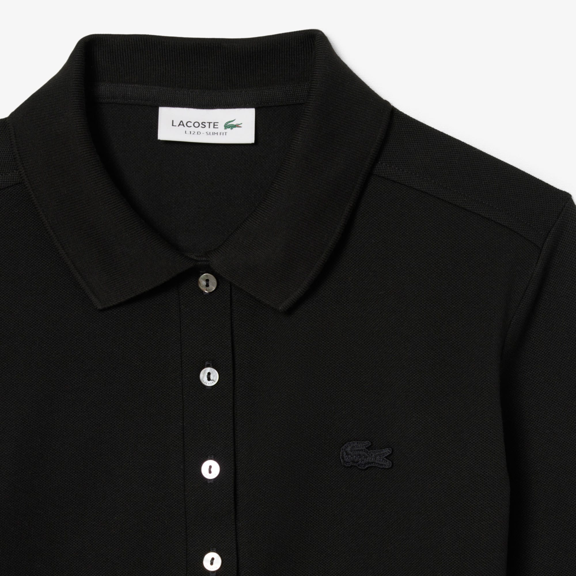 Women's Slim Fit L.12.D Stretch Mini Piqué Polo