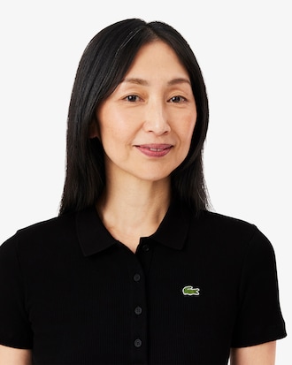 Women's Slim Fit L.12.D Ribbed Cotton Polo