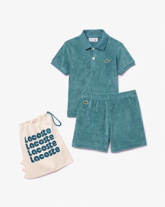 Babies' Terry Polo & Shorts Gift Set
