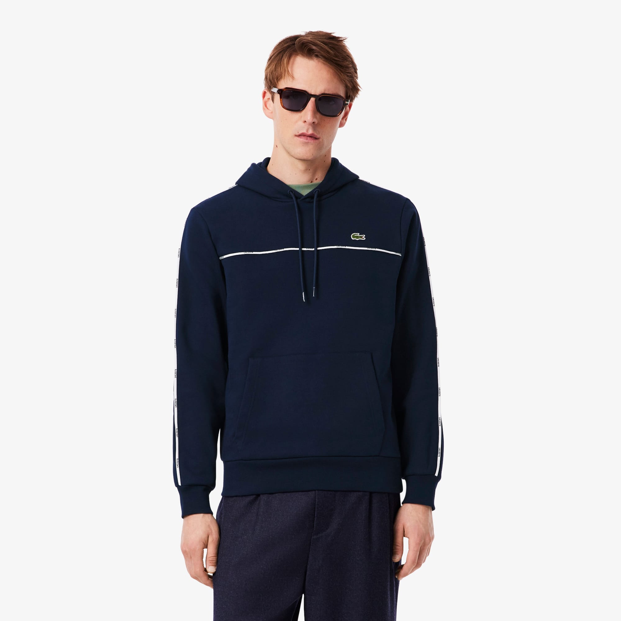 ■Lacoste■CLASSIC FIT スウェットシャツ LACOSTE ラコステ スウェット トレーナー 3Dプリントクラシック