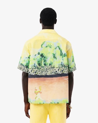 Men's Runway Relaxed Fit Graphic Print Shirt