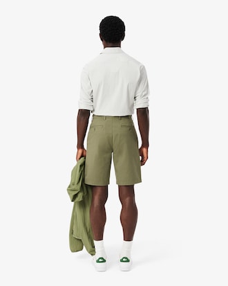 Regular Fit Stretch Cotton Chino Bermuda Shorts