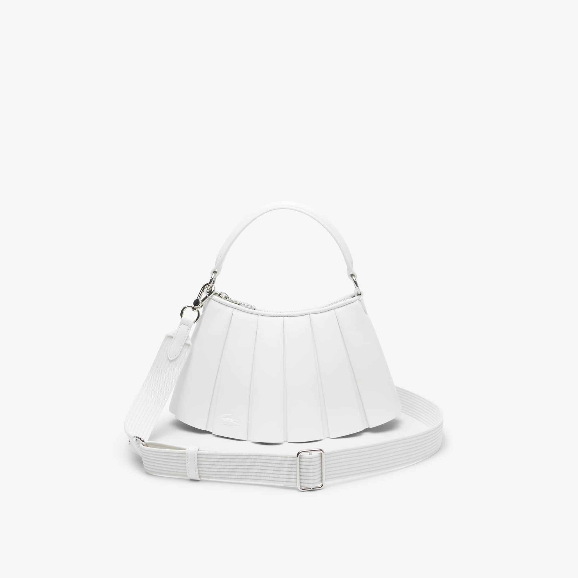 Lacoste Small Lenglen Leather Bag - One Size In White