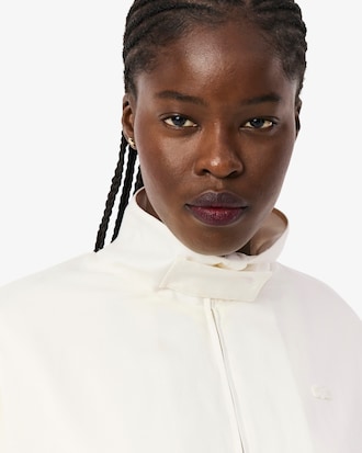 Oversized Linen Blend Track Jacket