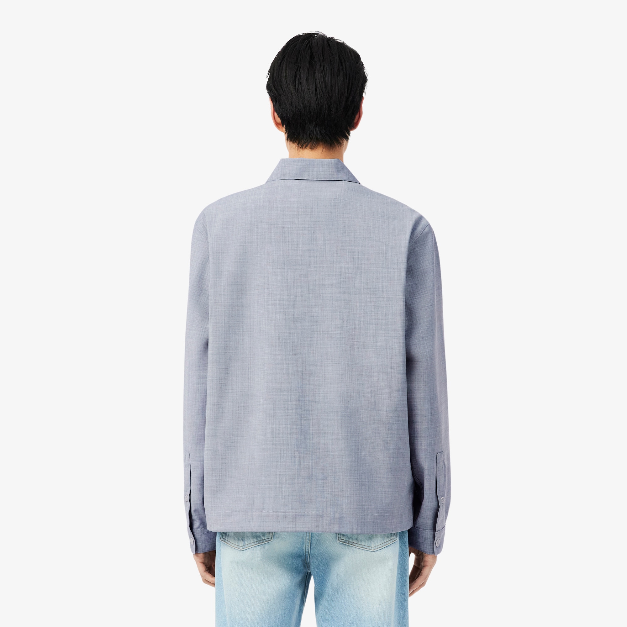 Oversized Wool Blend Overshirt - Button Down Shirts - New In 2026