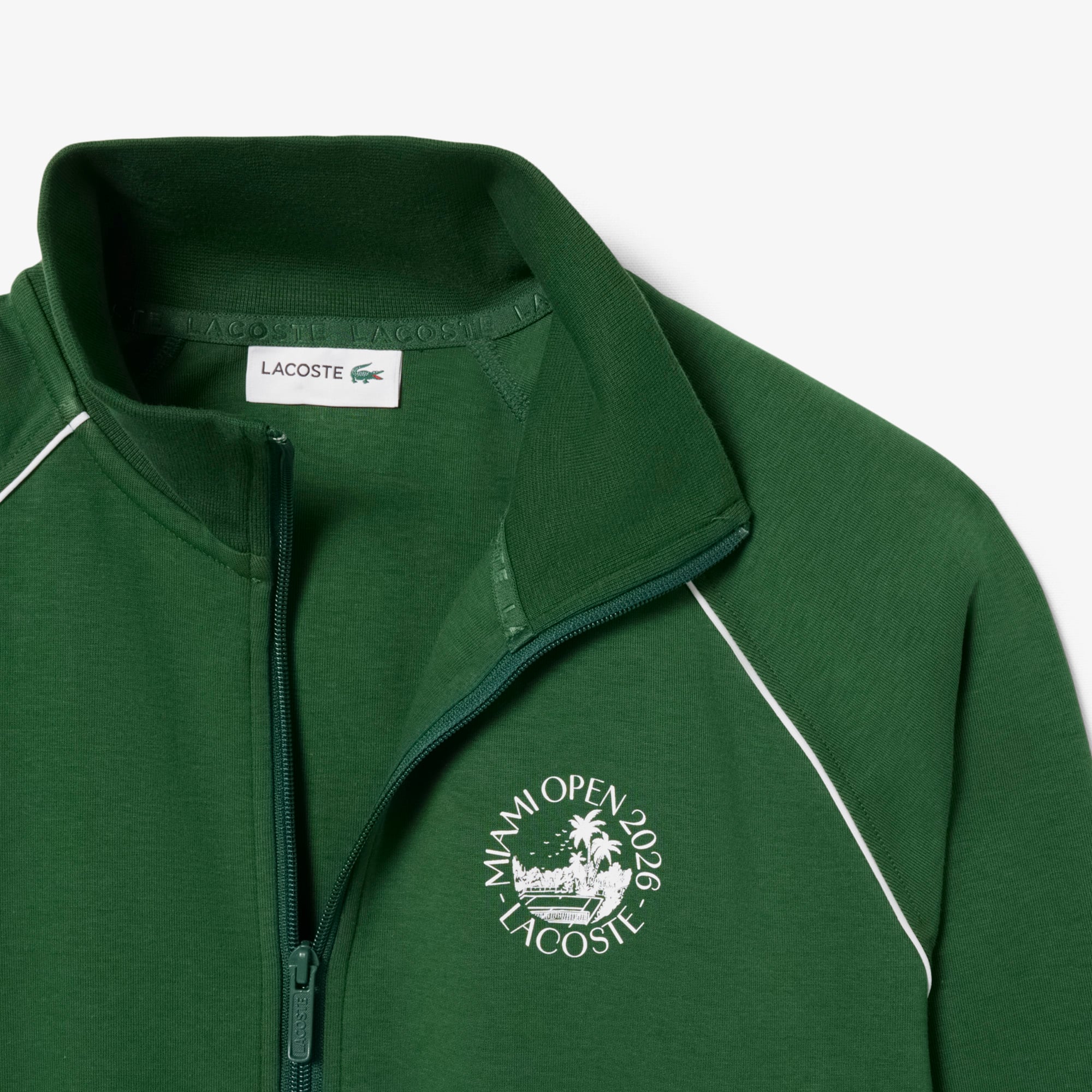 LACOSTE ミント ジップアップジャージ Miami Open Edition Zipped Sweatshirt - Sweaters & Sweatshirts