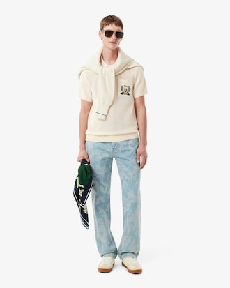 Su?ter para hombre con cuello polo Made in France