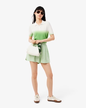 Women's Classic Fit Ombré Effect Knit Polo