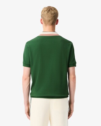 Polo De Corte Cl&aacute;sico Made In France Con Cuello A Rayas