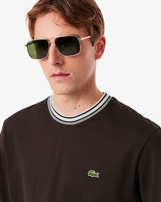 Men's Made In France Stripe Neck T-Shirt