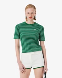 Runway Striped Jersey T-shirt